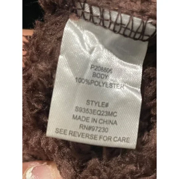 Crave Fame Juniors' High-Rise Double-Sided Woobie Joggers - Size S, New - Picture 7 of 8